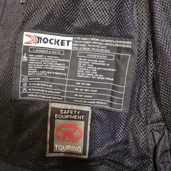 Joe Rocket Riding Jacket. Genuine Leather and Armored. Size L Mens - Picture 5 of 6